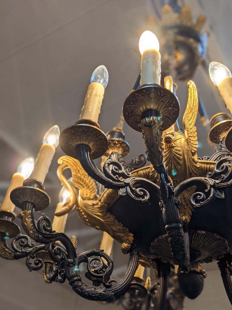 French Bronze Chandelier (L128)