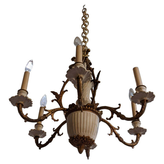 English Ceramic Chandelier (L130)