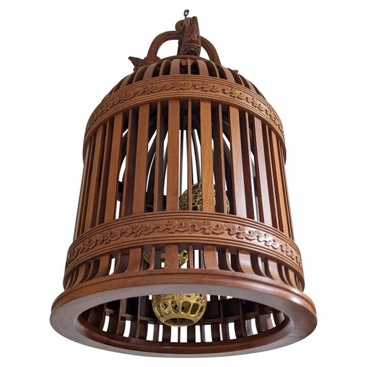 French Wooden Lamp