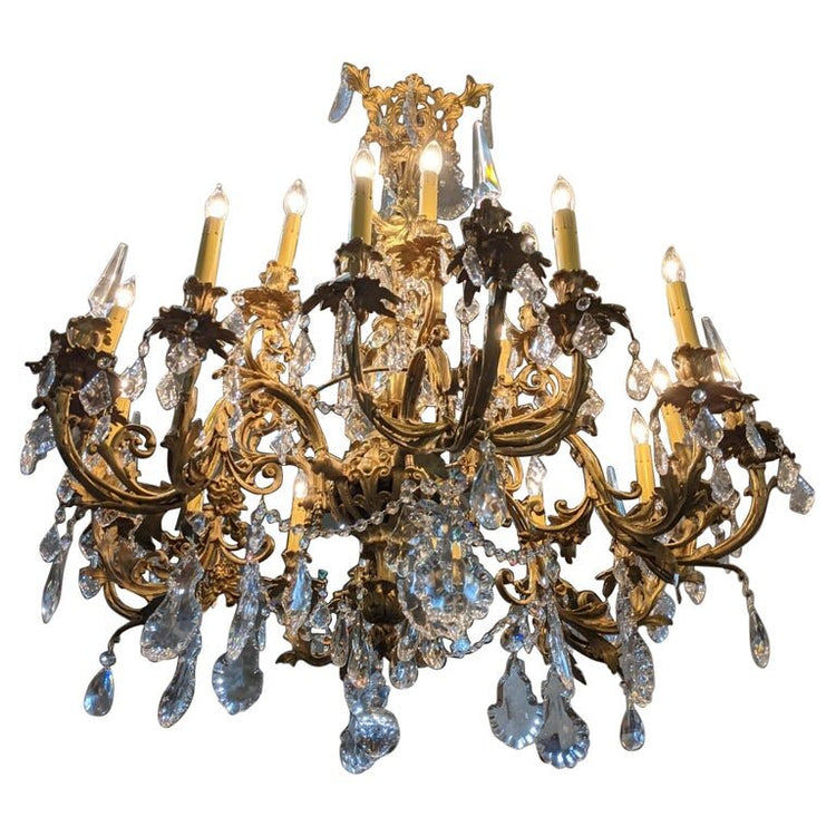 French Bronze Chandelier (L146)