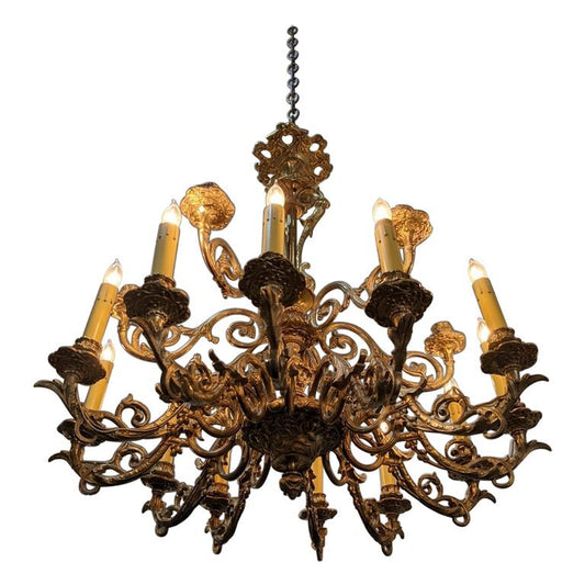 French Bronze Chandelier (L147)