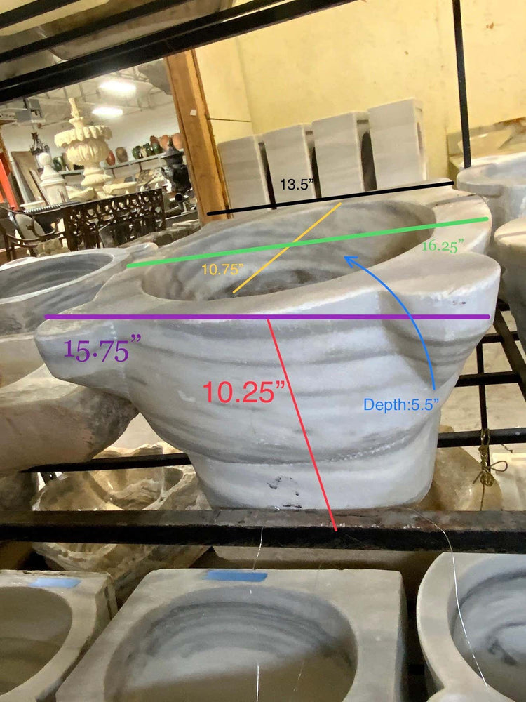 Greek White Marble Sink (MS255)