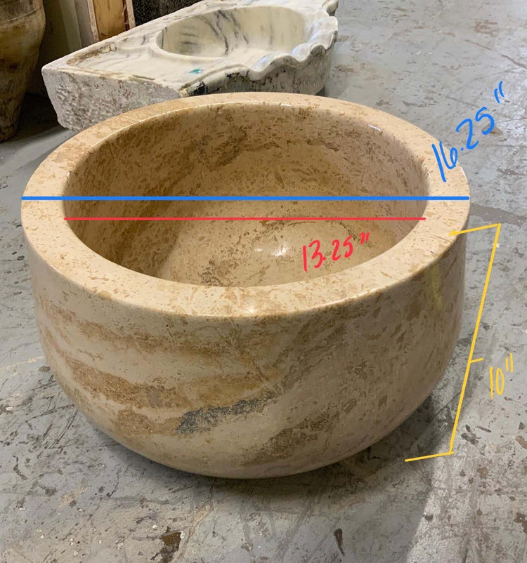 French Travertine Sink (MS273)