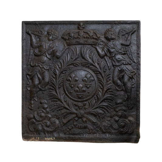 Antique French Iron Fireback (FA-DWM5)