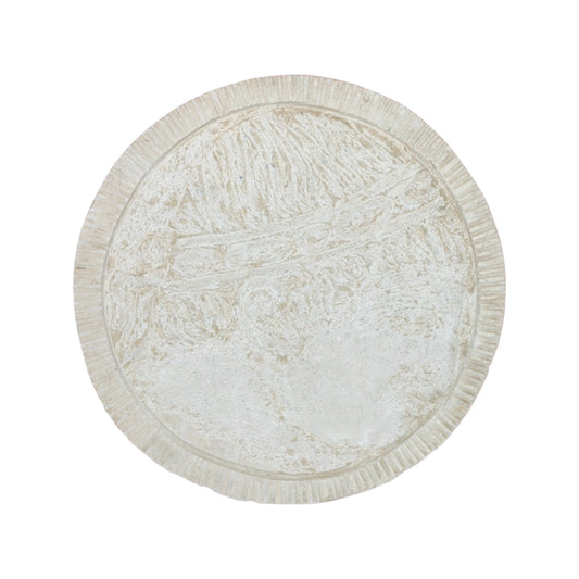 Antique Greek Limestone Circular Medallion (GE-QZGW)