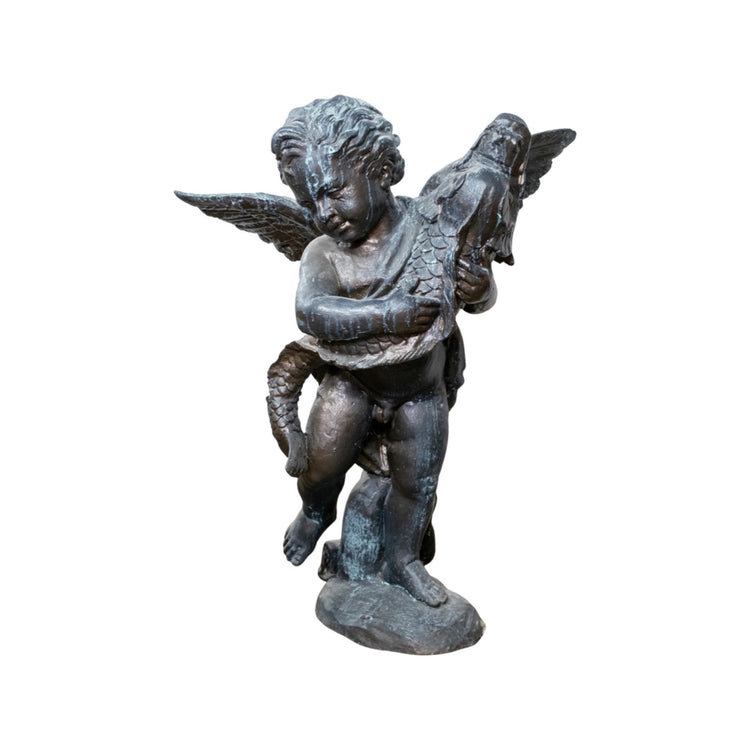 French Bronze Cherub Sculpture
