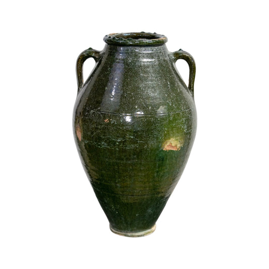 Antique Greek Terracotta Glazed Vessel (V-PYBC)