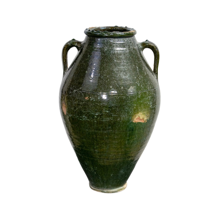 Antique Greek Terracotta Glazed Vessel (V-PYBC)