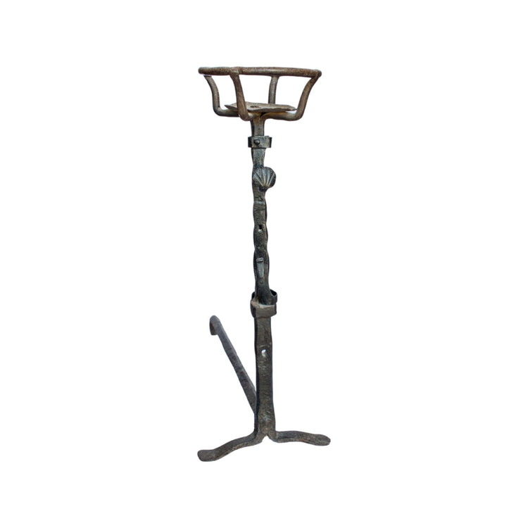 Antique French Single Iron Andiron (FA-4PVB)