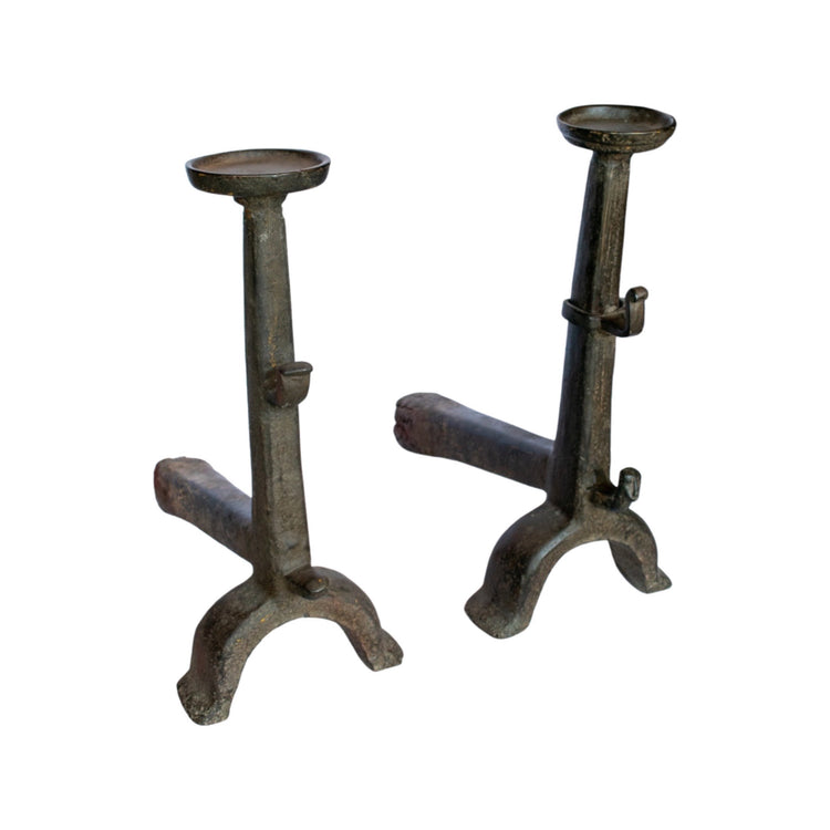 Antique French Iron Andiron (FA-BPHI)