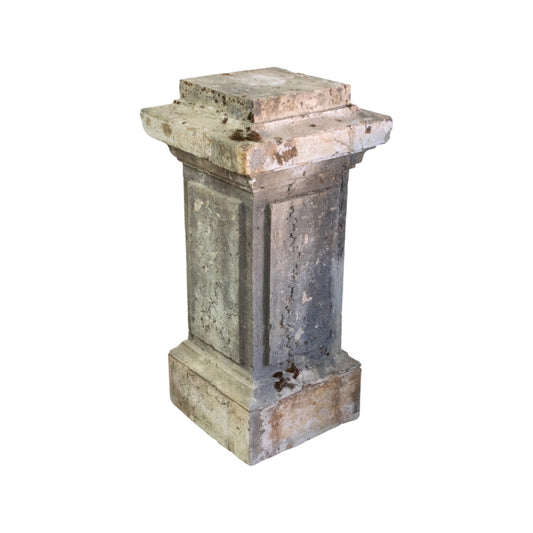 Pair of Italian Limestone Pedestals (GE-H74E)