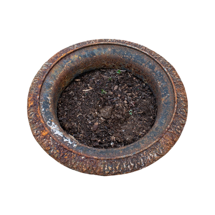 Pair of French Rustic Iron Planters (V-VMWA)