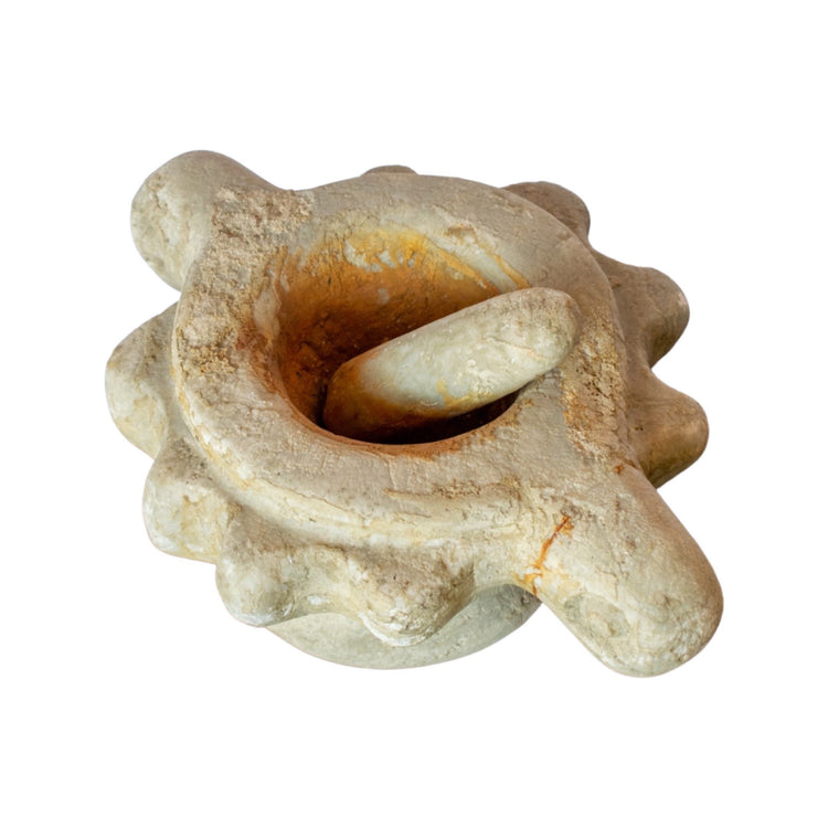 Antique Greek Marble Mortar and Petzel (HD-YWBI)