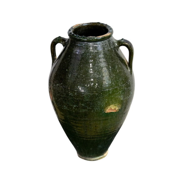 Antique Greek Terracotta Glazed Vessel (V-PYBC)