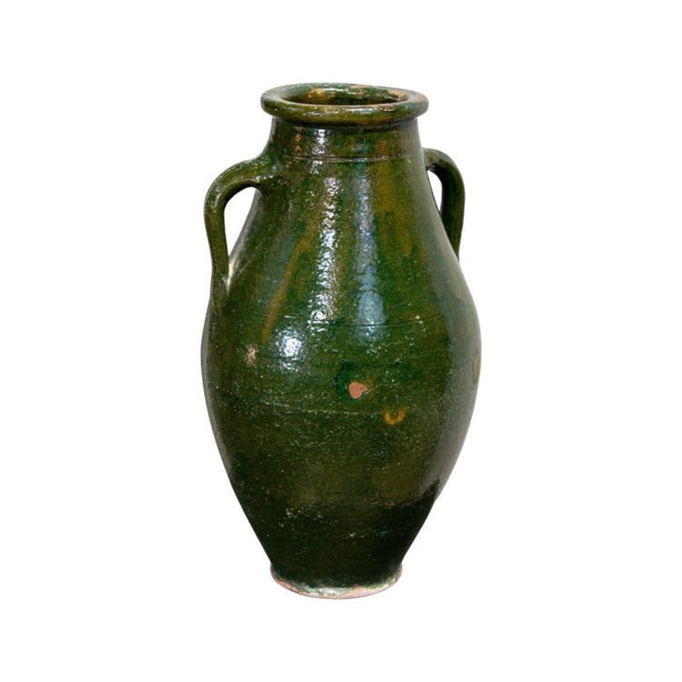 Antique Greek Terracotta Glazed Vessel (V-HKJS)