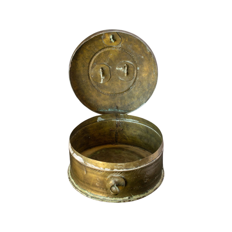 Antique Bronze Tibetan Storage Container (HD-CC65)