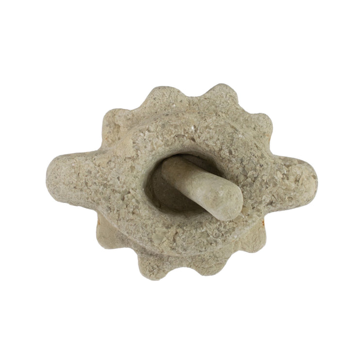 Antique Greek Limestone Mortar and Petzel (HD-5R8IG)