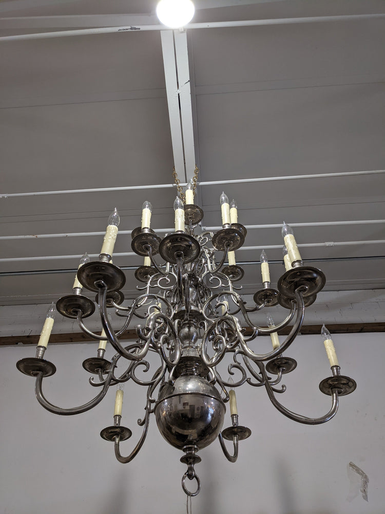 Antique German Silver Chandelier (L122)