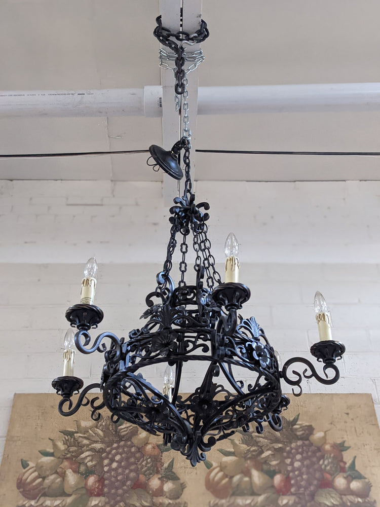 French Iron Chandelier (L114)