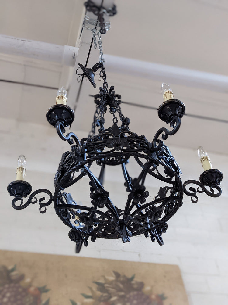 French Iron Chandelier (L114)