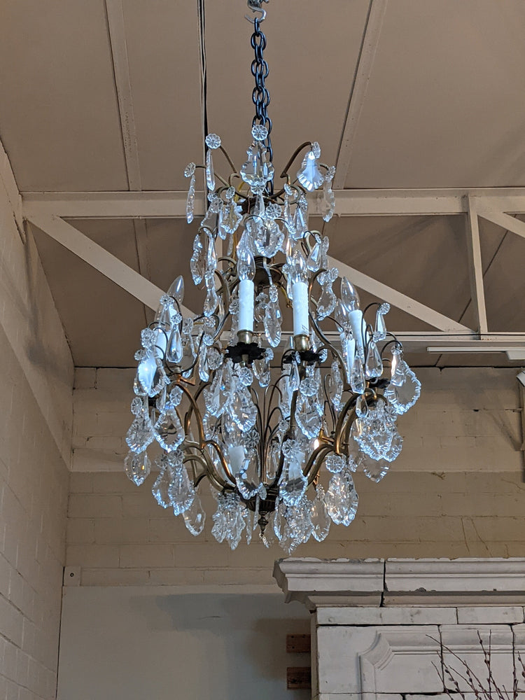 Antique French Crystal Chandelier (L123)