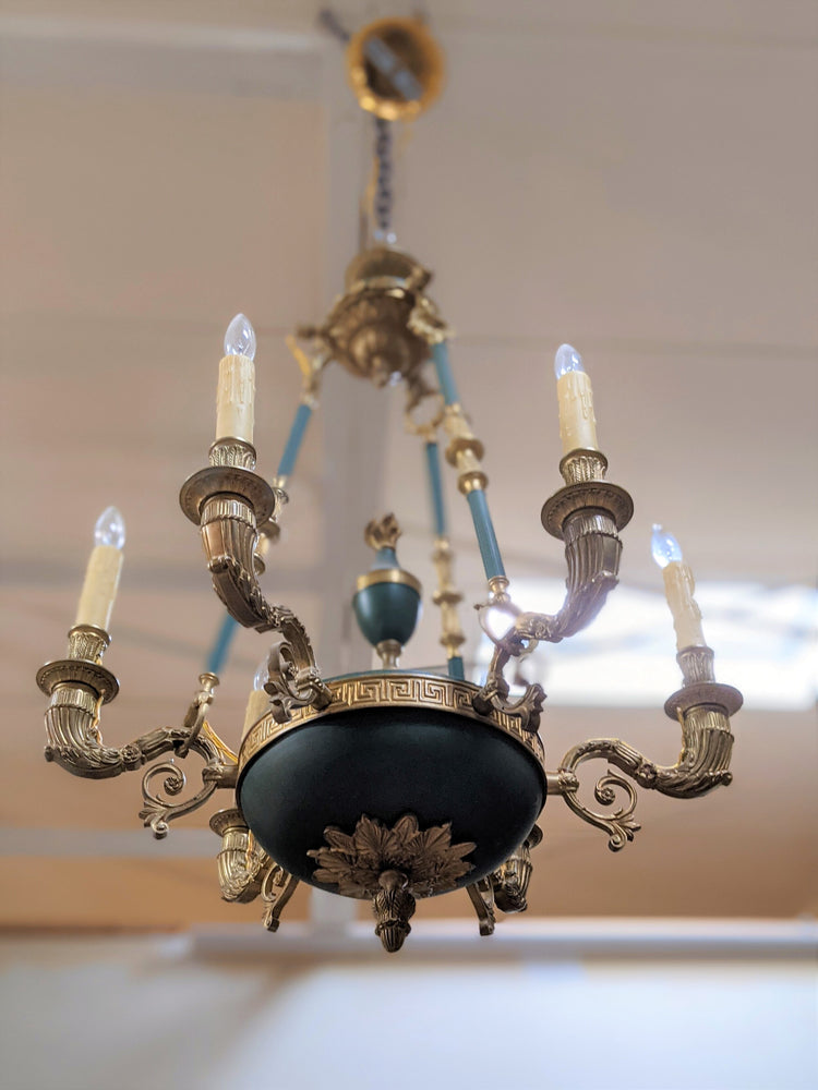 French Bronze Chandelier (L124)