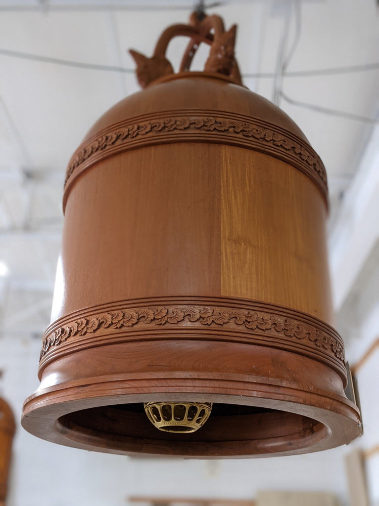 French Wooden Lamp (L143)