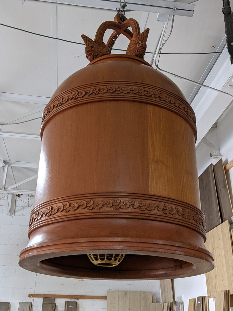 French Wooden Lamp (L143)