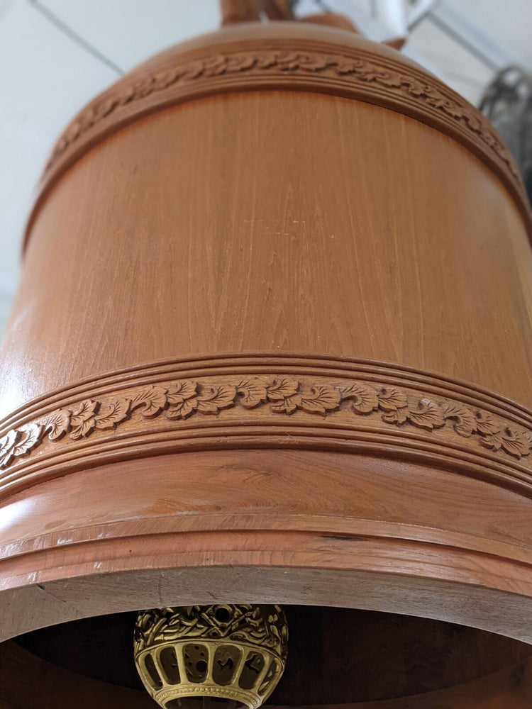 French Wooden Lamp (L143)