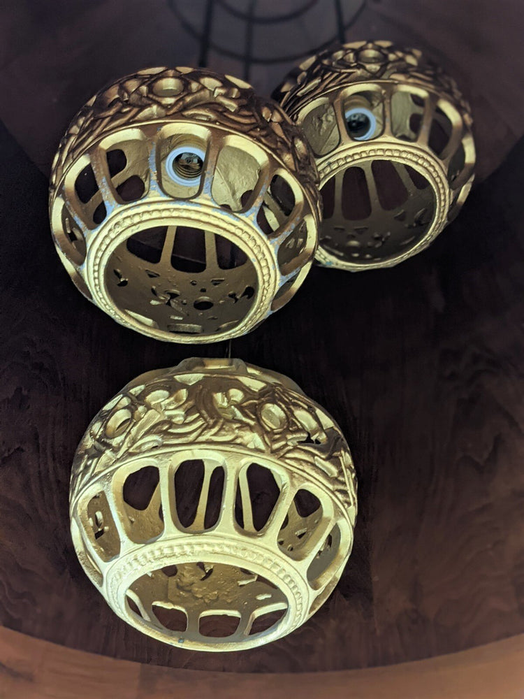 French Wooden Lamp (L143)