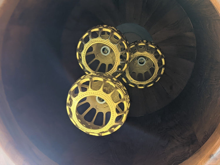 French Wooden Lamp (L143)