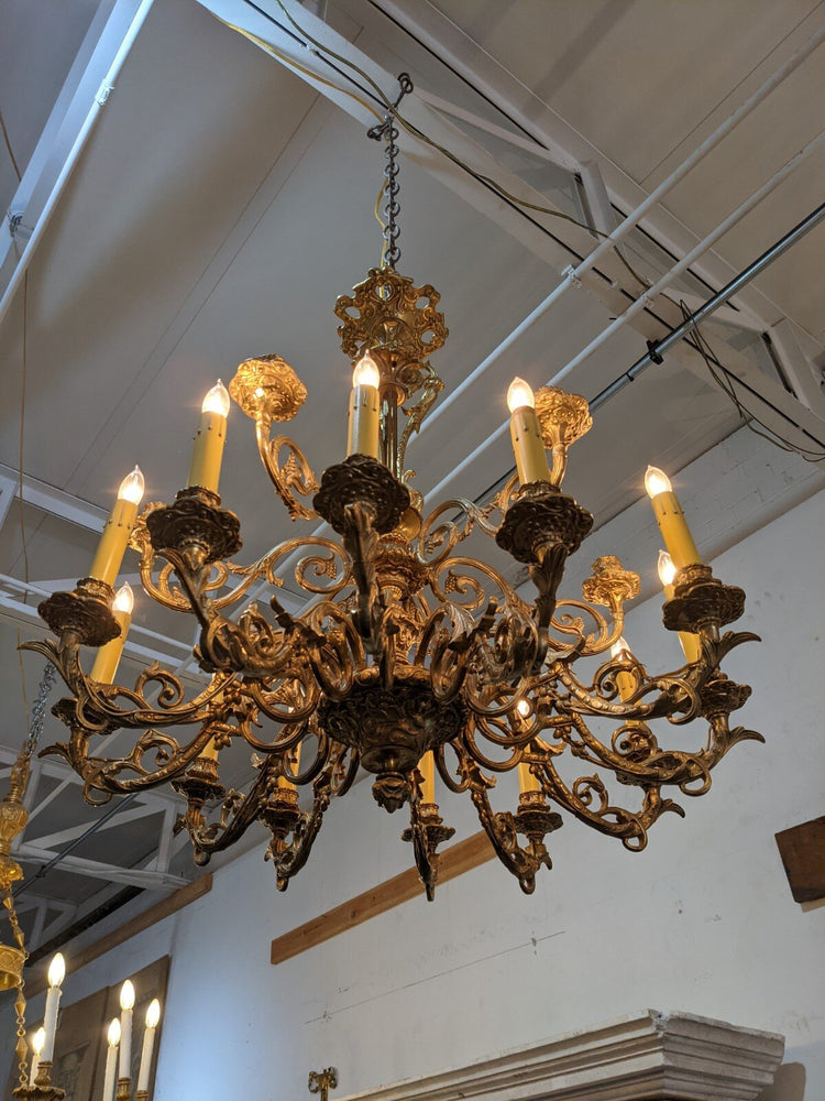 French Bronze Chandelier (L147)