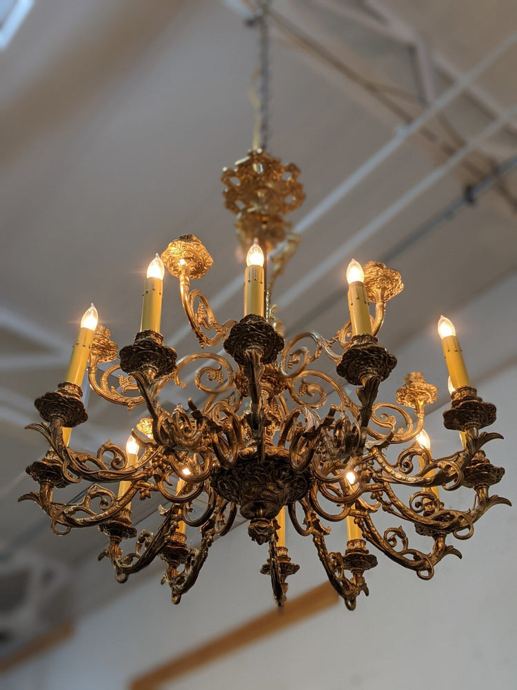 French Bronze Chandelier (L147)
