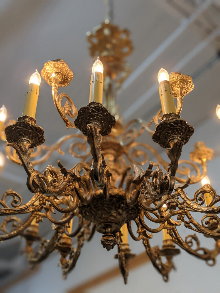 French Bronze Chandelier (L147)