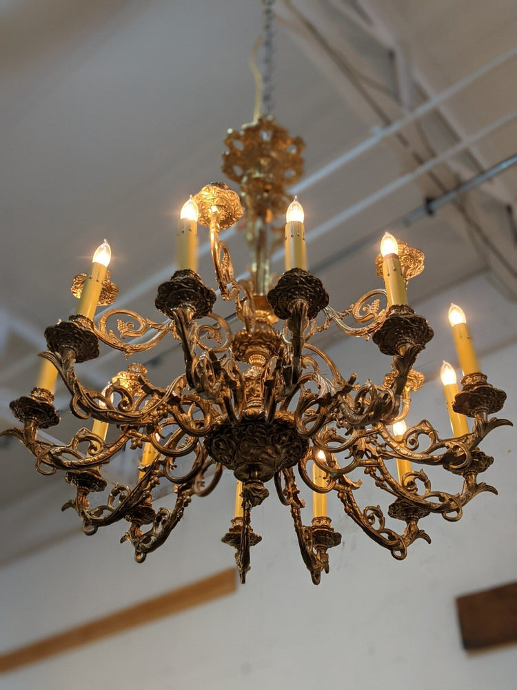French Bronze Chandelier (L147)
