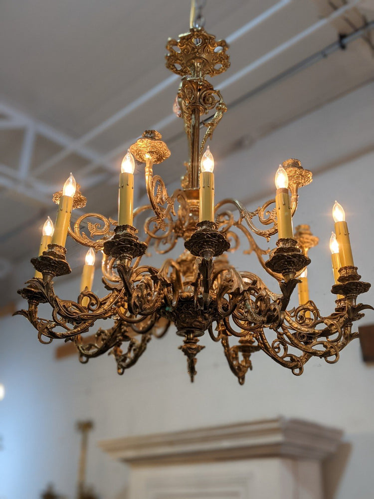 French Bronze Chandelier (L147)
