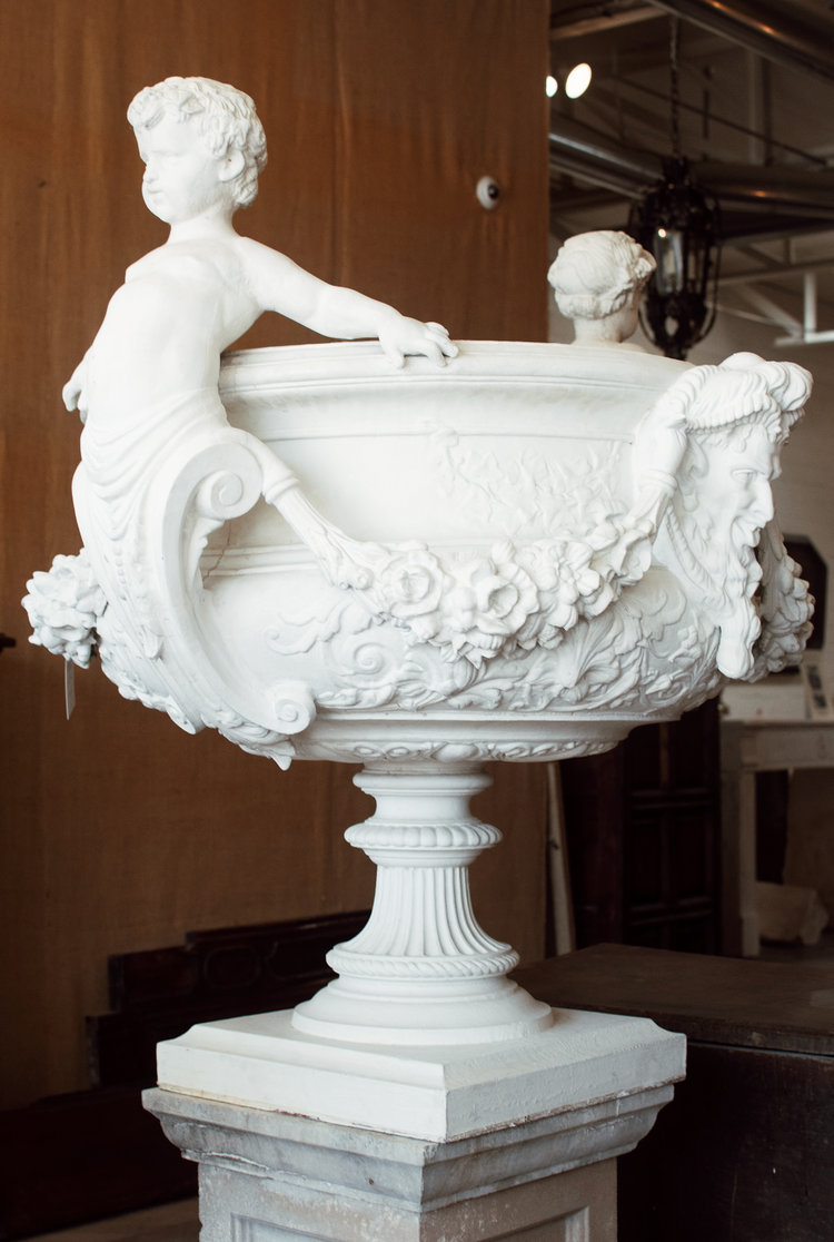Pair of Italian Pewter Planters (GE-X3151)