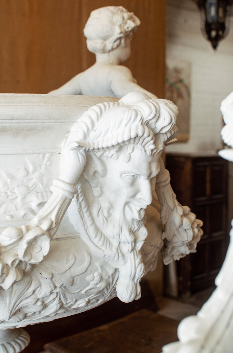 Pair of Italian Pewter Planters (GE-X3151)