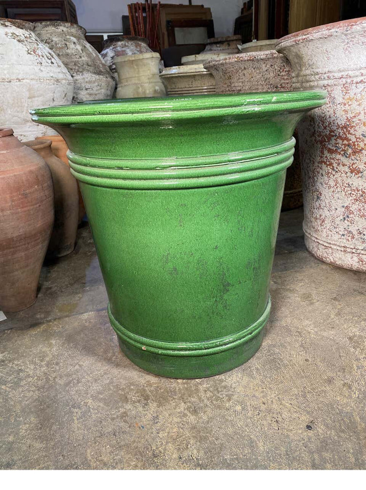 French  Glazed Terracotta Planter (V021)