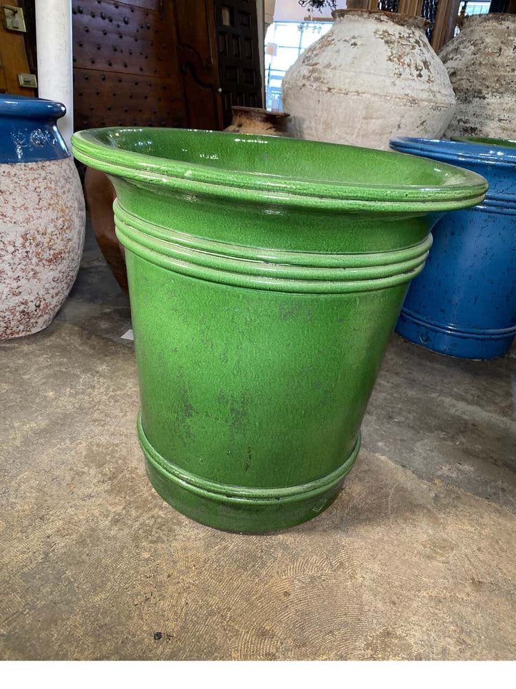 French  Glazed Terracotta Planter (V021)