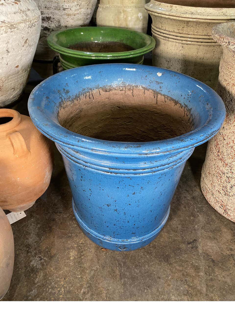 French Glazed Terracotta Planter (V022)