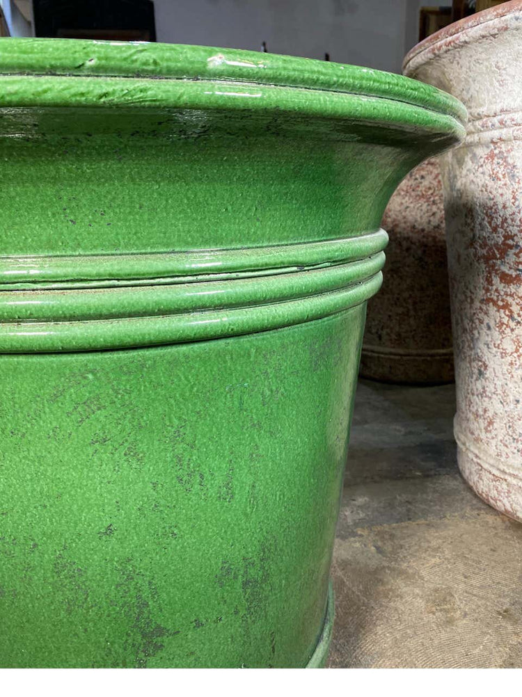 French  Glazed Terracotta Planter (V021)