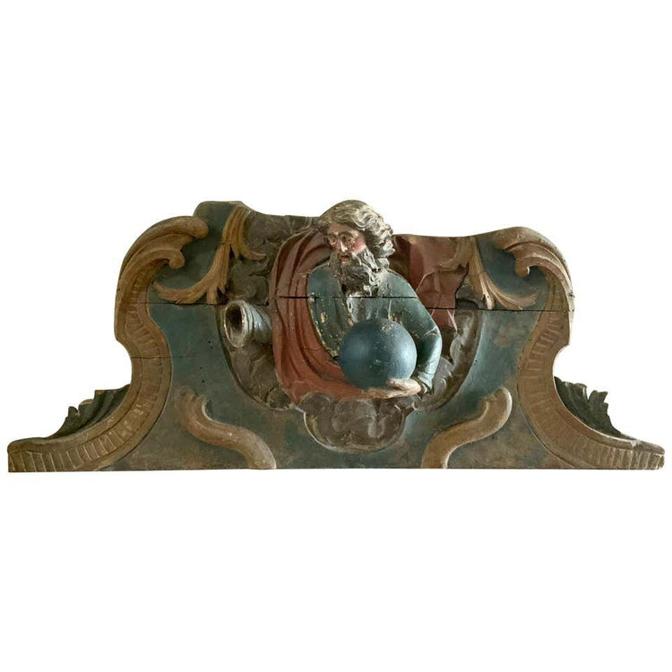 French Wooden Sculpture (HD-X3179)