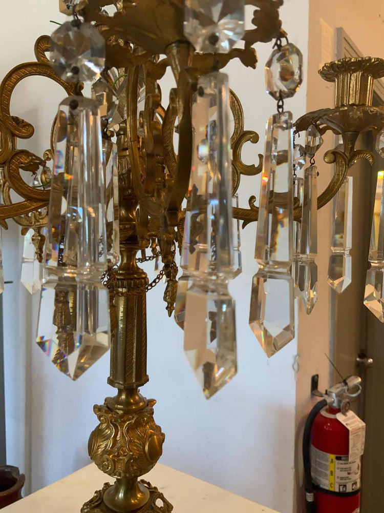 Pair of Antique Bronze Candlesticks (X3251)