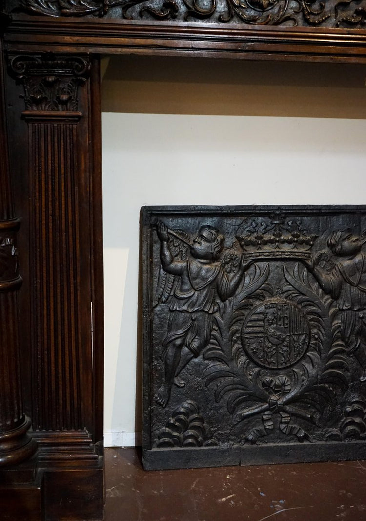 Antique French Antique Fireback (x3060)