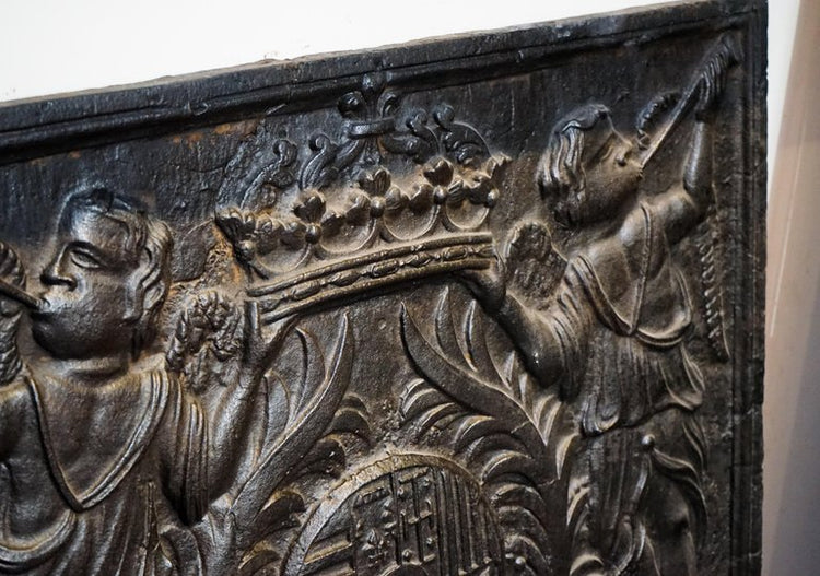 Antique French Antique Fireback (x3060)