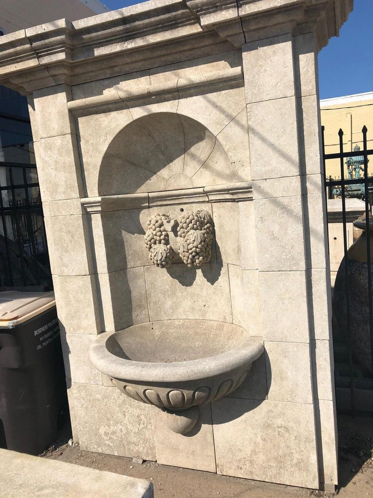 Contemporary French Limestone Wall Fountain (FO71)
