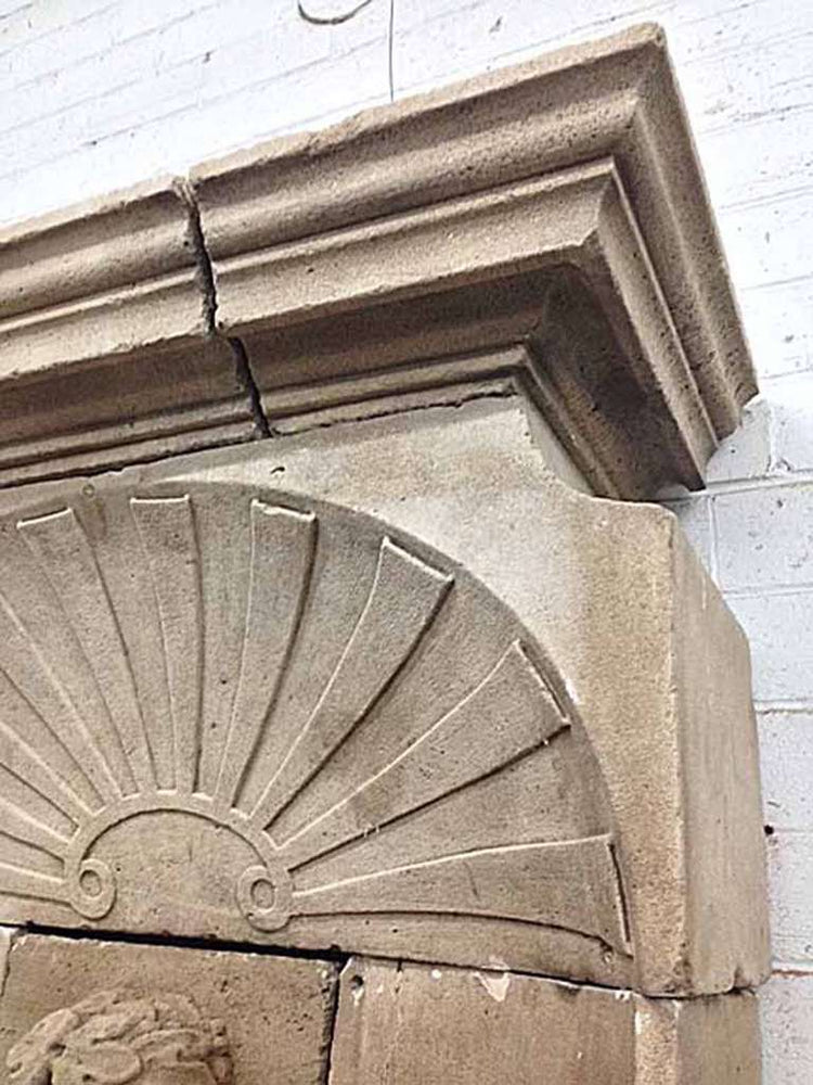 Antique French Limestone Bacchus Wall Fountain (FA909)