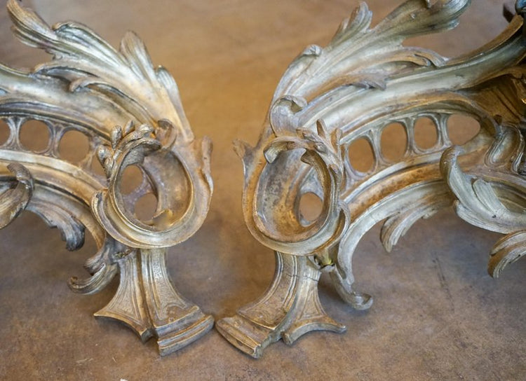 Pair of French Louis XV Chenets (X3045)