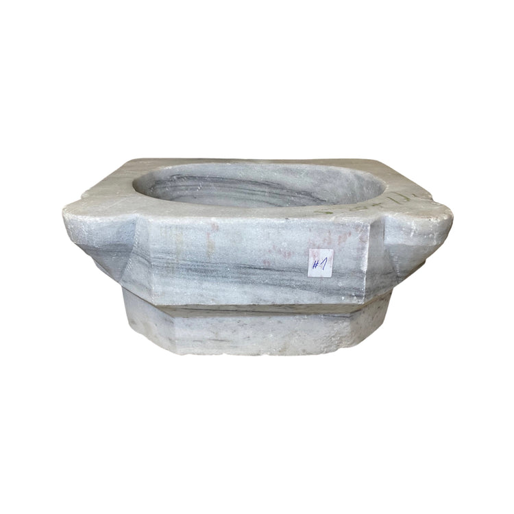 French White Carrara Marble Sink (MS256)